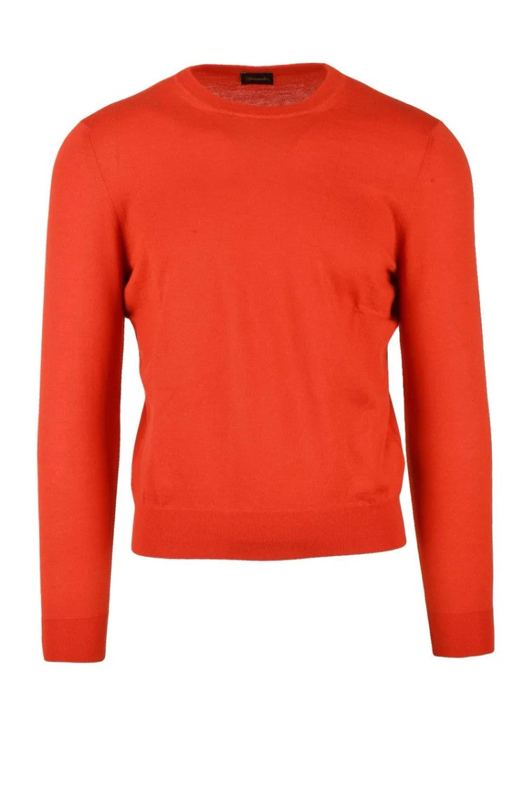Drumohr Crew Neck Cashmere Sweater - Red