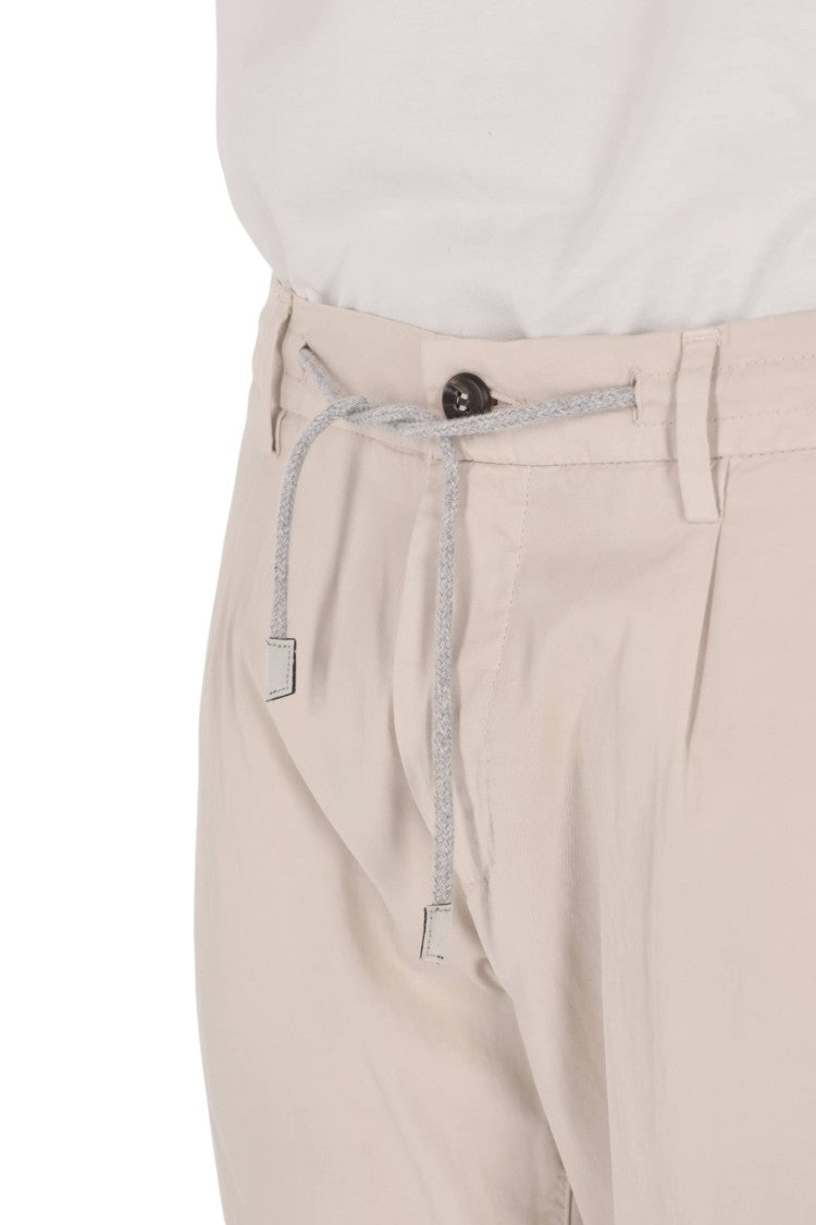 Eleventy Sabbia Stretch Cotton-Silk Joggers