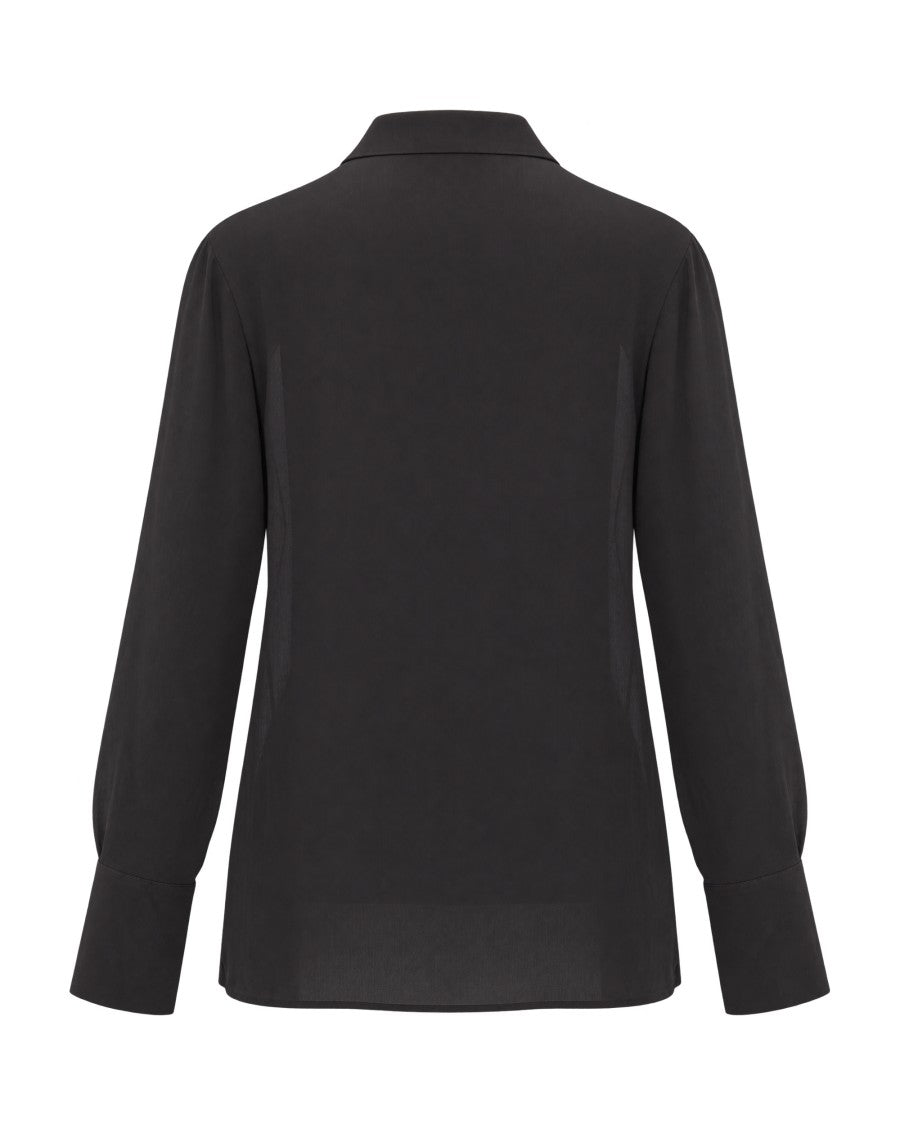 Liu Jo Black Lightweight Crepe De Chine Blouse