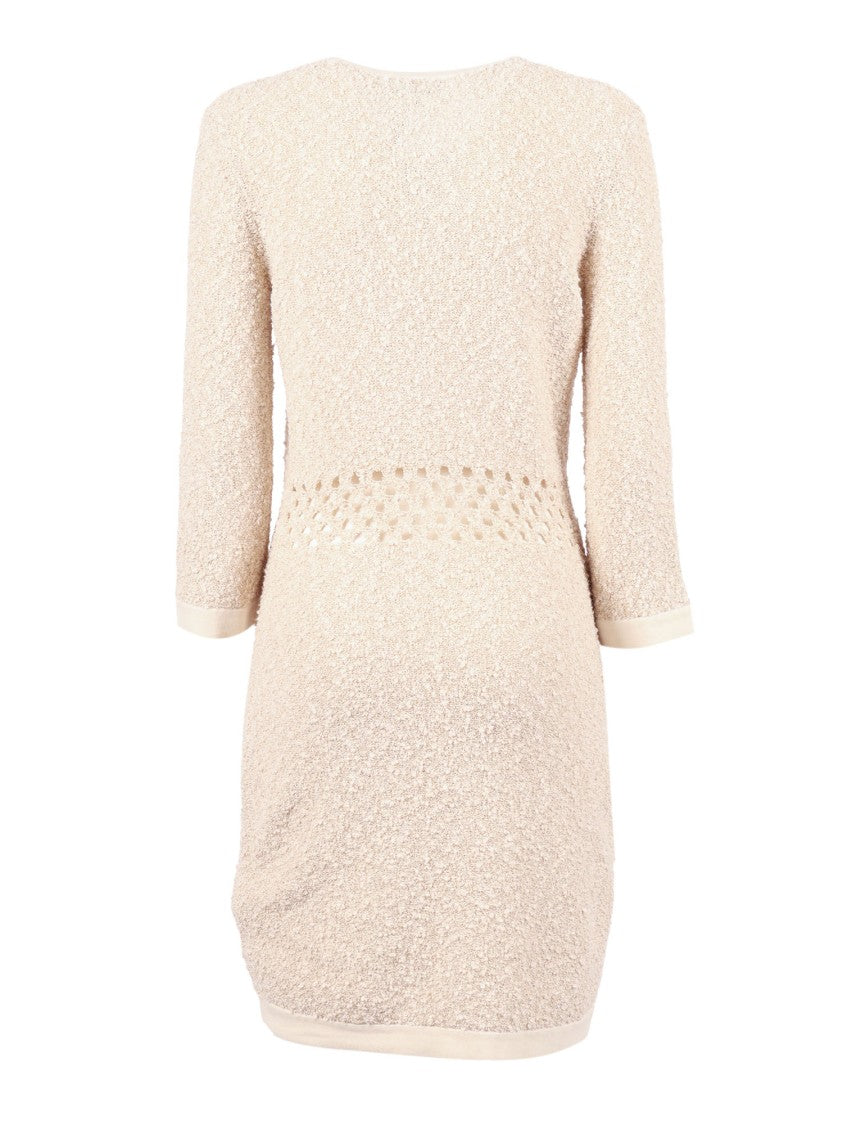 Elisabetta Franchi Textured Metallic Sheen Mini Dress