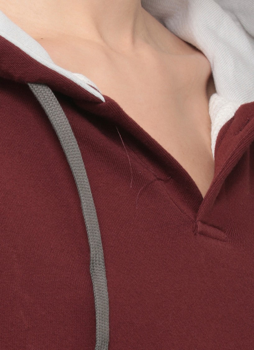 Maison Margiela Red Cotton Kangaroo Hoodie