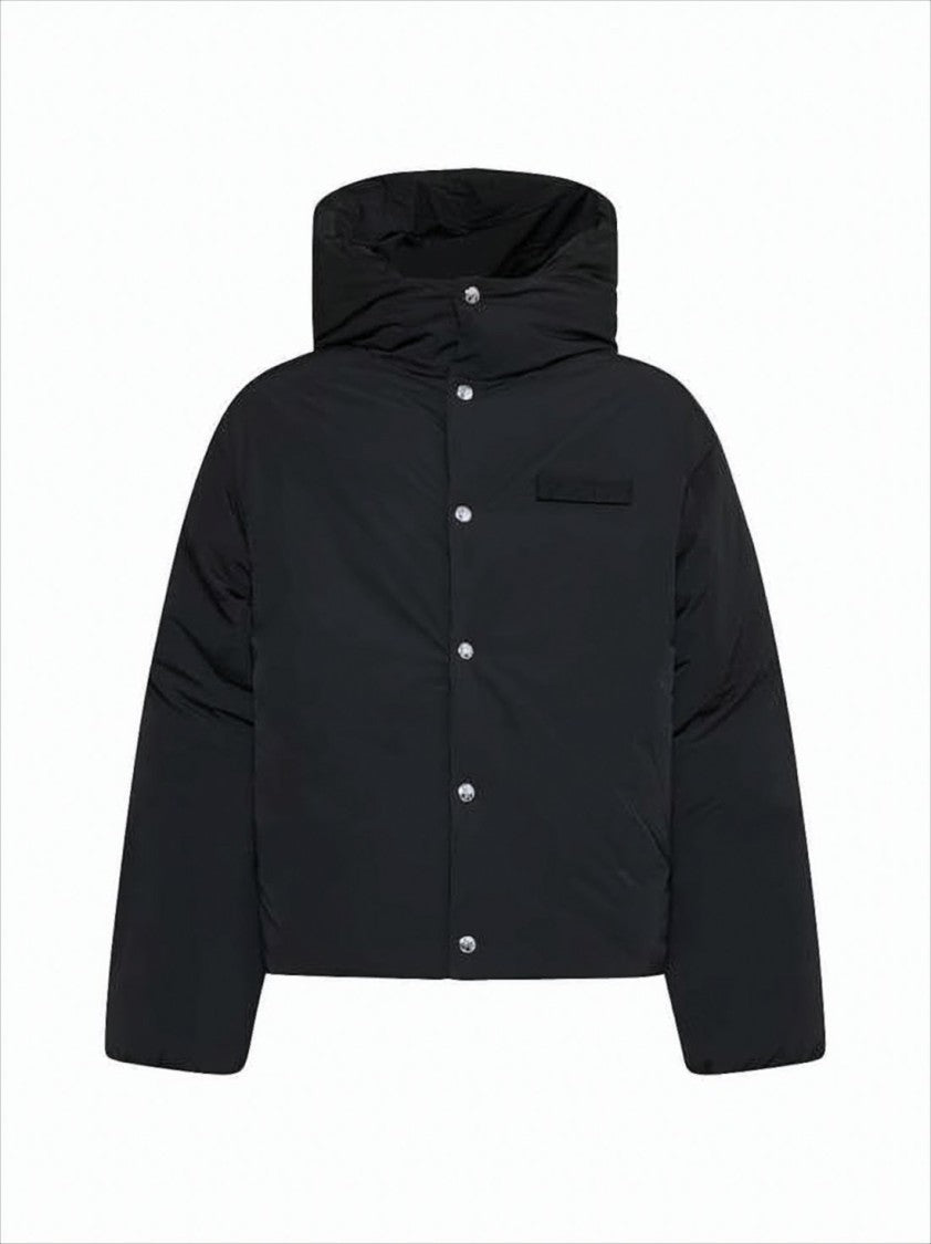 Jacquemus Cropped Padded Jacket With High Collar