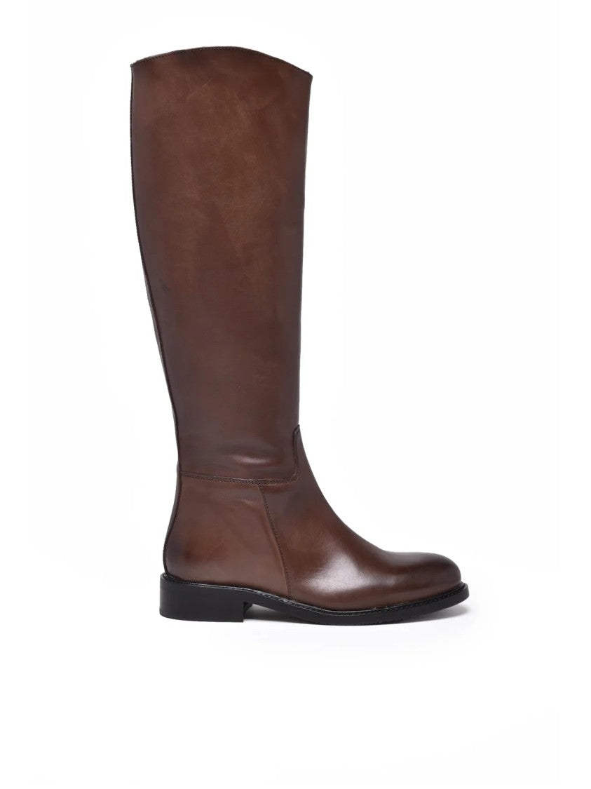 Metisse Brown Leather Boots