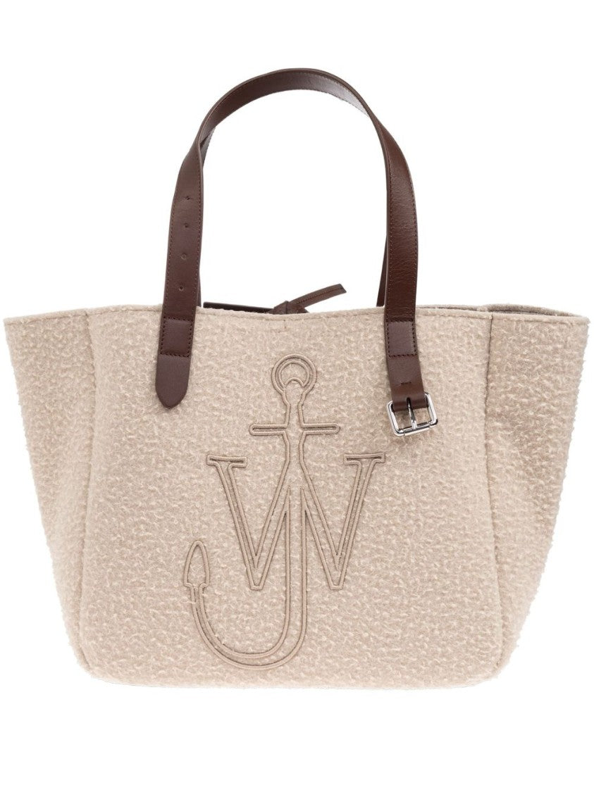 J. W. Anderson Structured Leather Tote With Anchor Embroidery