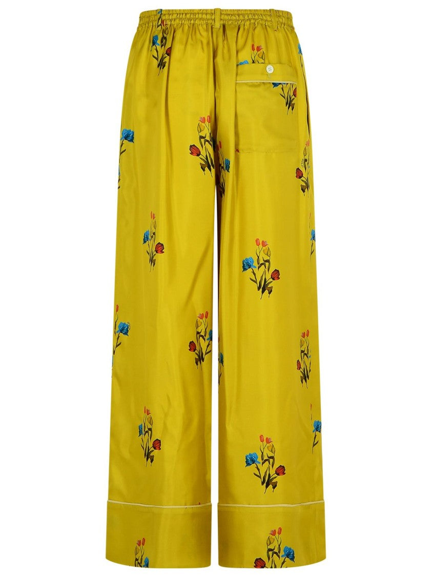 Marni Mustard Silk Pants
