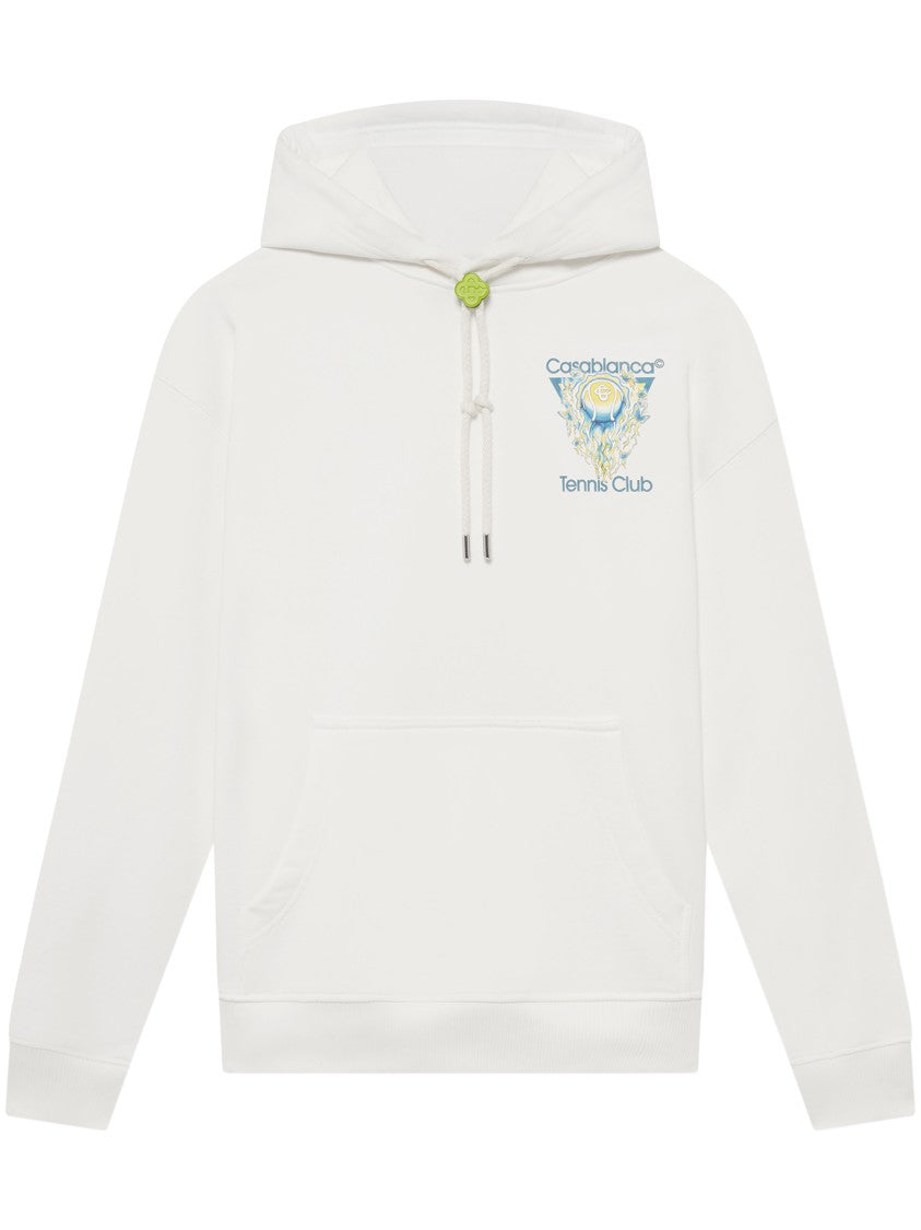 Casablanca Hooded Sweatshirt With Tennis Club Emblem