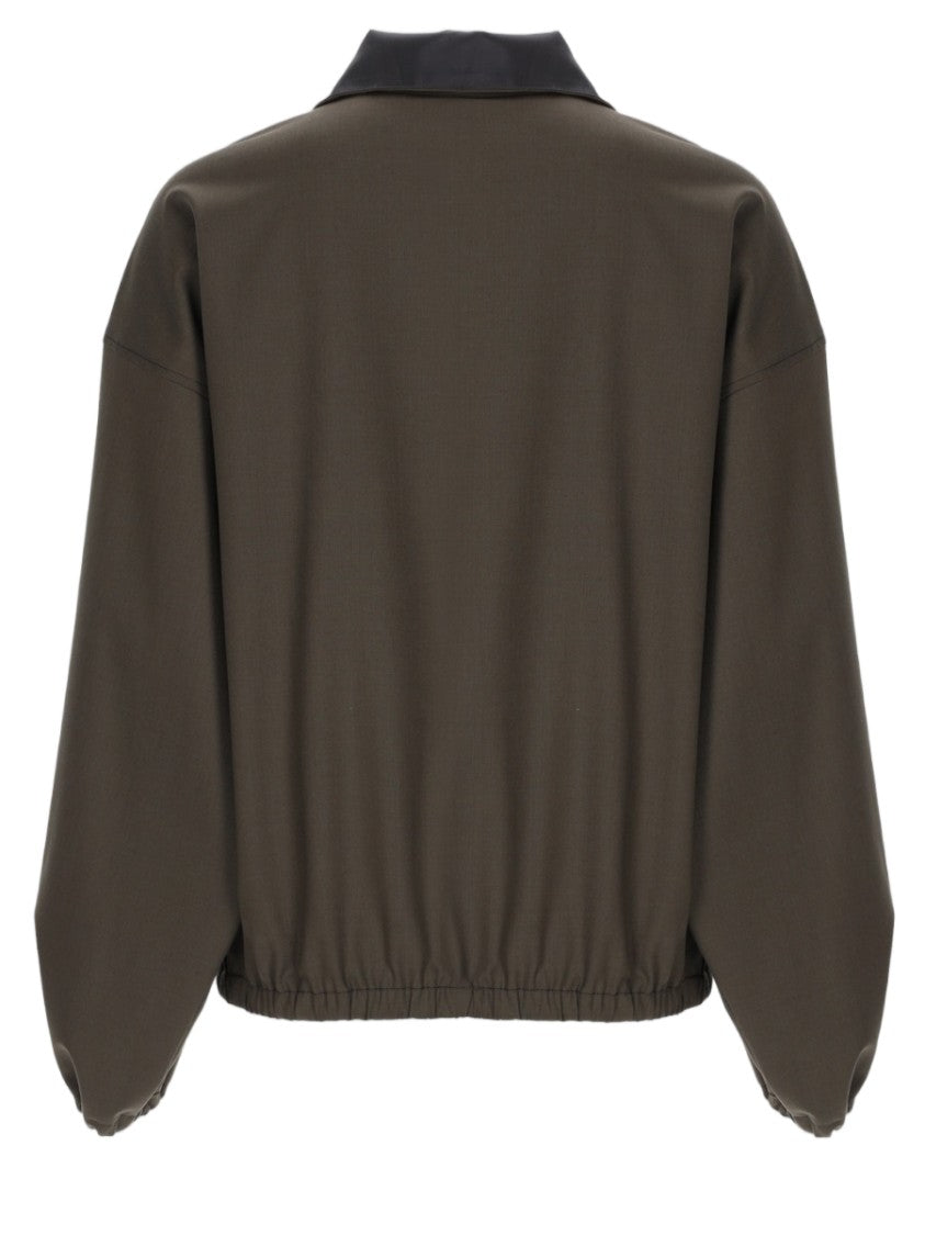 Alysi Three-Quarter Zip Jacket With Relaxed Fit And Elasticated Details