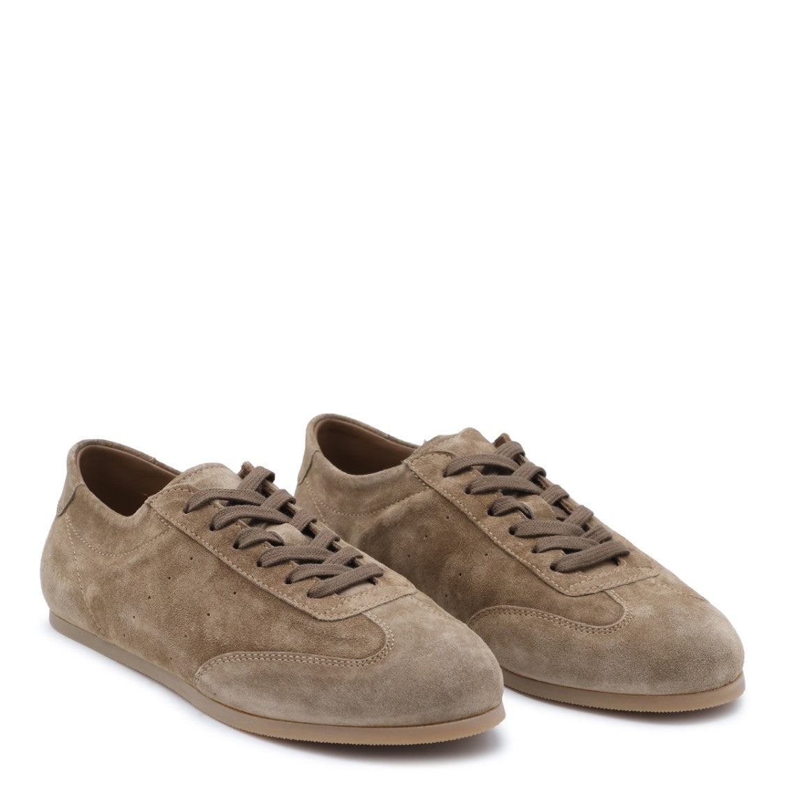 Common Projects Taupe Suede Minimalist Low Sneakers