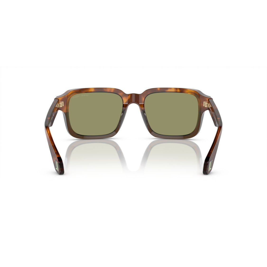Giorgio Armani 0Ar8194u Bold Square Tortoiseshell Sunglasses With Green Lenses