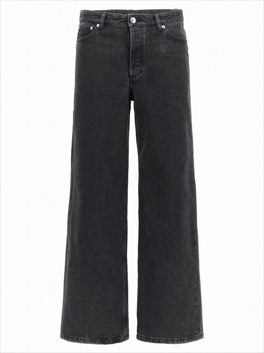A.P.C. Wide-Leg Cropped Denim Pants With Vintage Charm
