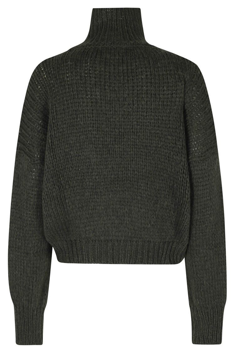 Roberto Collina Green Relaxed Fit Alpaca-Blend Turtleneck