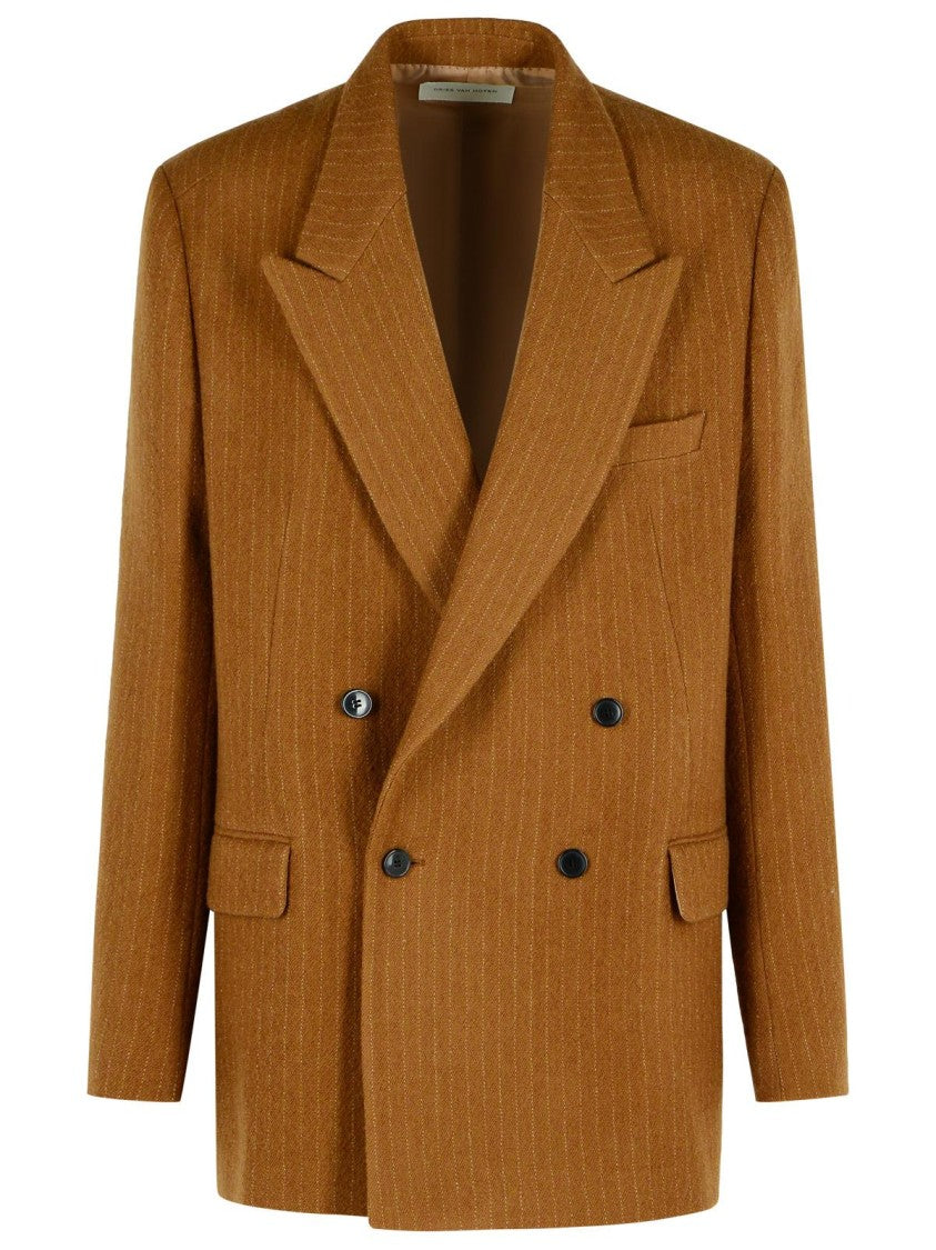 Dries Van Noten 'Bishop' Brown Wool Jacket