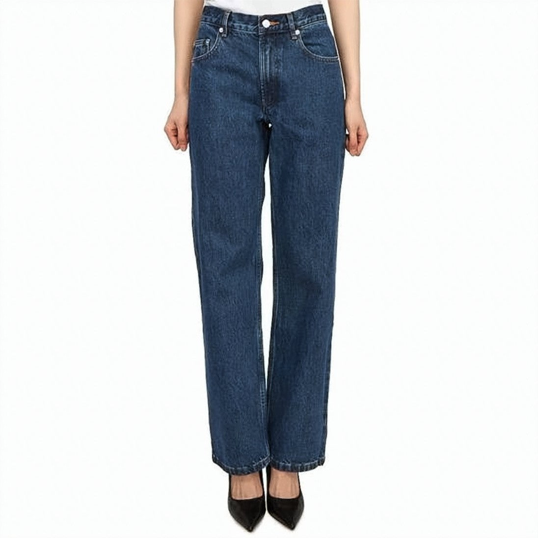 A.P.C. Straight-Leg Denim Pants With Mid-Rise Waist And Five-Pocket Design