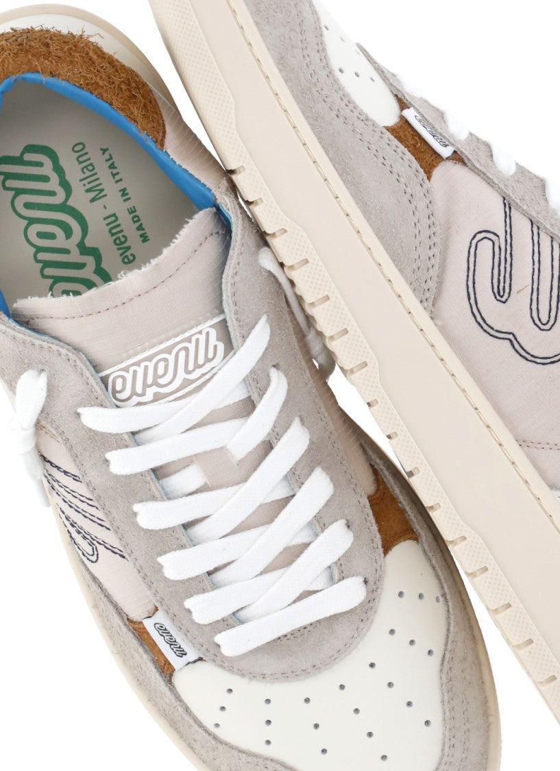 Evenu Equal Multicolor Suede Low-Top Sneakers