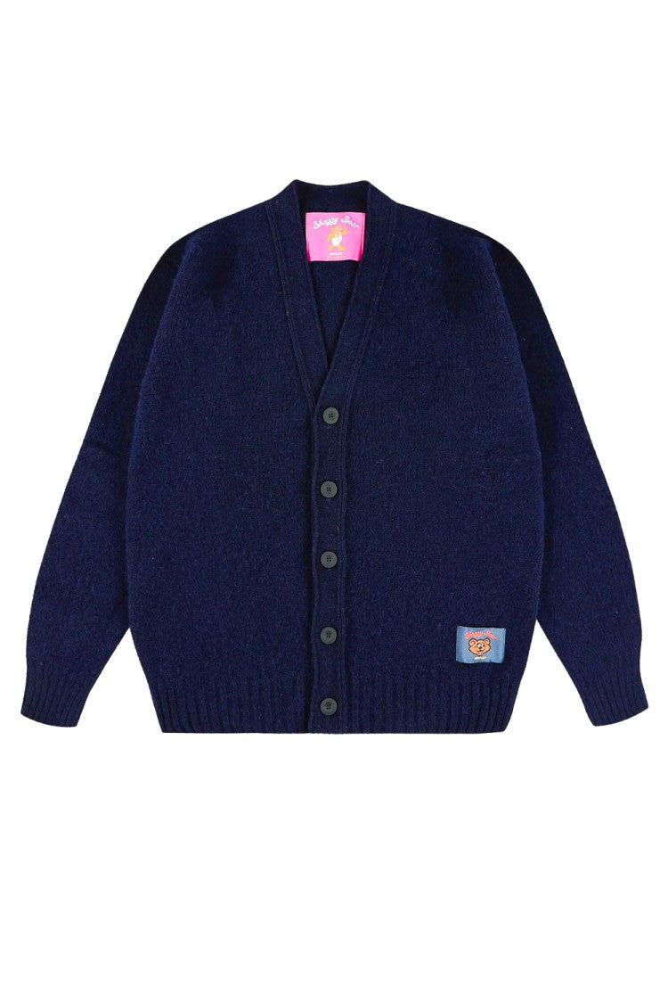 Howlin Shaggy Bear Boxy Fit Shetland Wool Cardigan