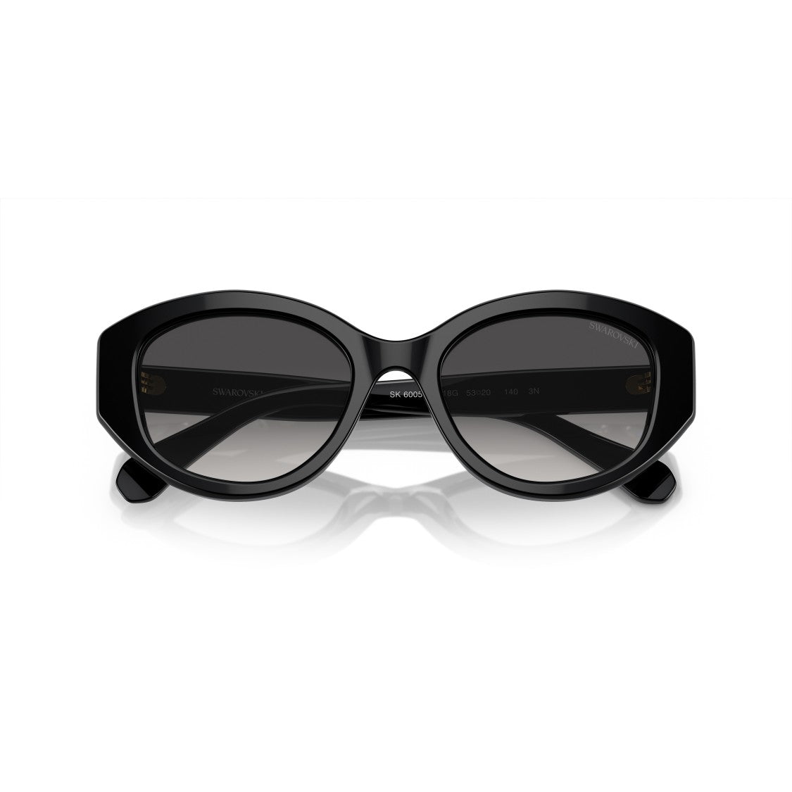 Swarovski 0Sk6005 Oversized Cat-Eye Sunglasses With Crystal Embellishments