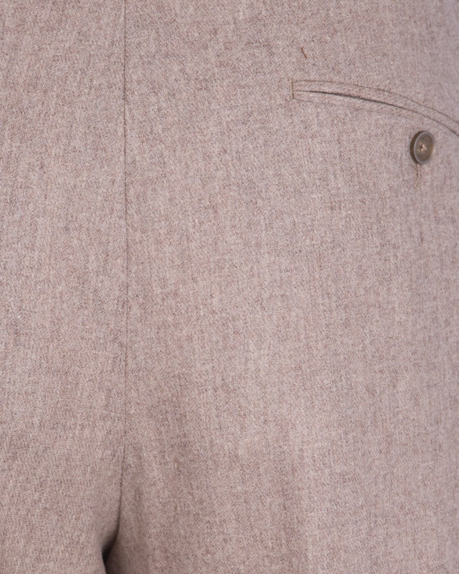 Briglia Straight-Fit Tailored Trousers In Luxurious Flannel