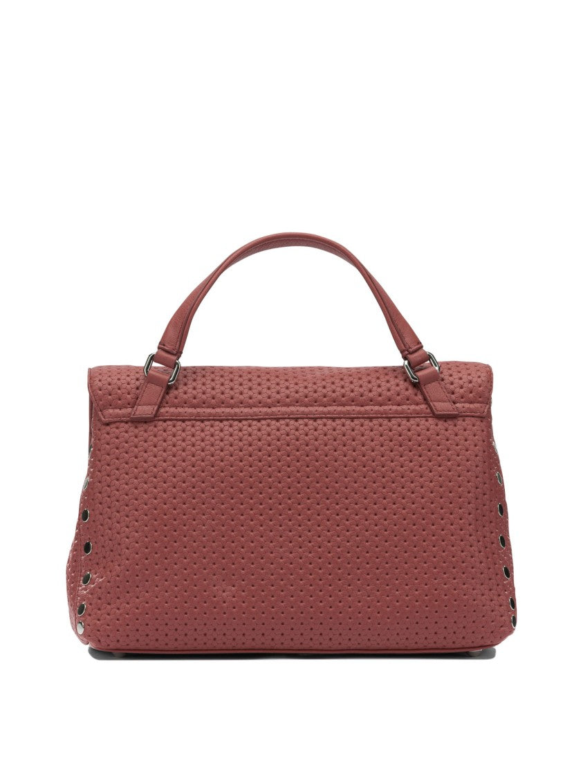Zanellato Textured Leather Handbag With Turn-Lock Closure