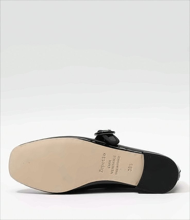 Repetto Black Patent Leather Flat Shoes