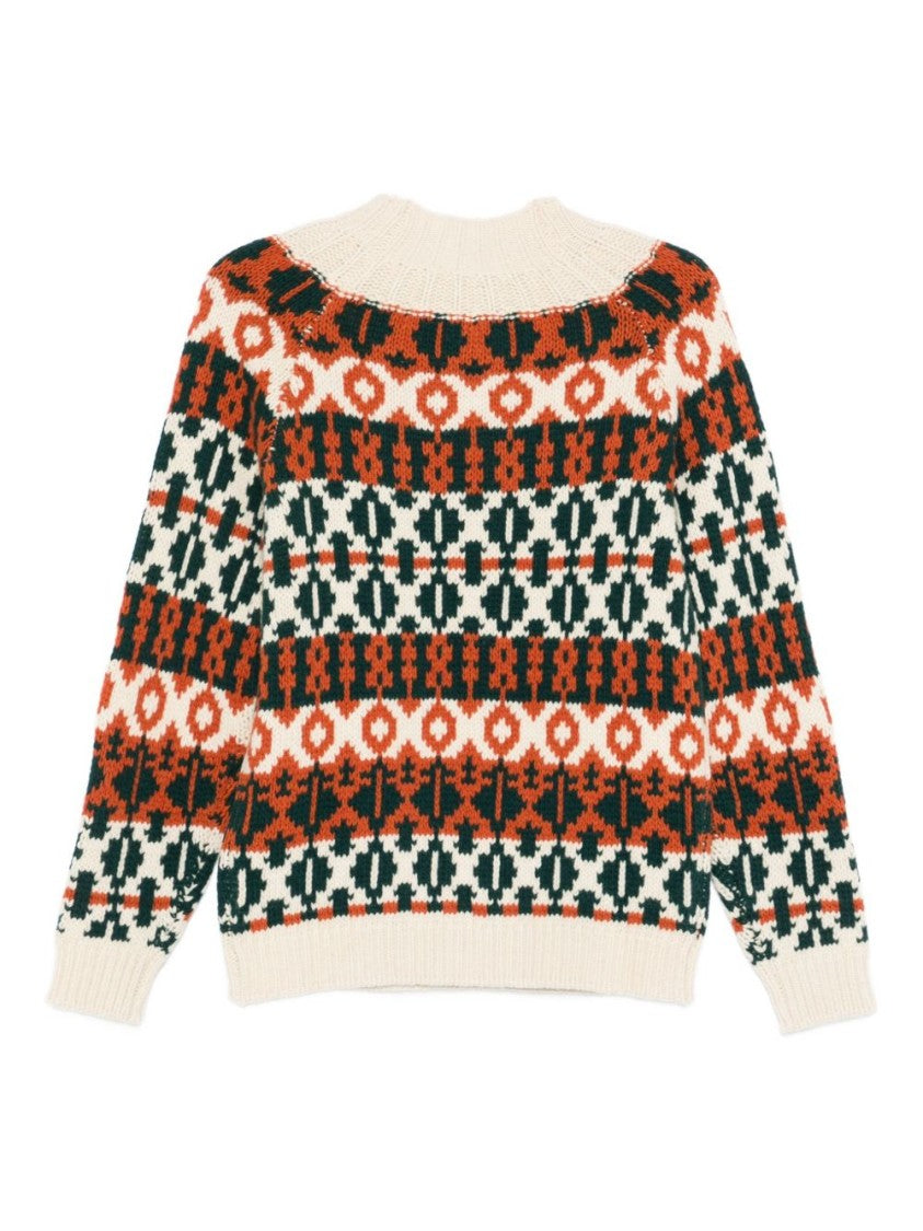 Rakki' Geometric Pattern Knit Sweater
