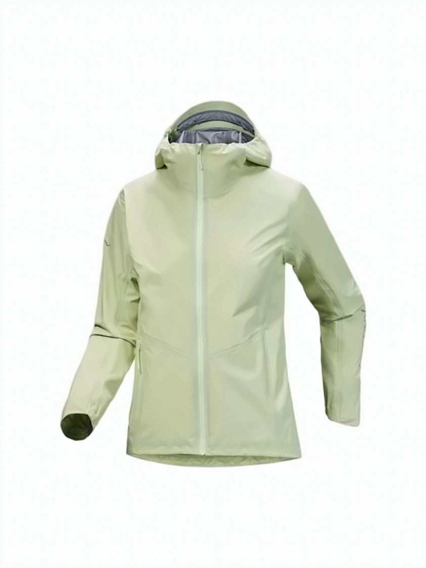 Arc'teryx Light Green Minimalist Hooded Nylon Jacket