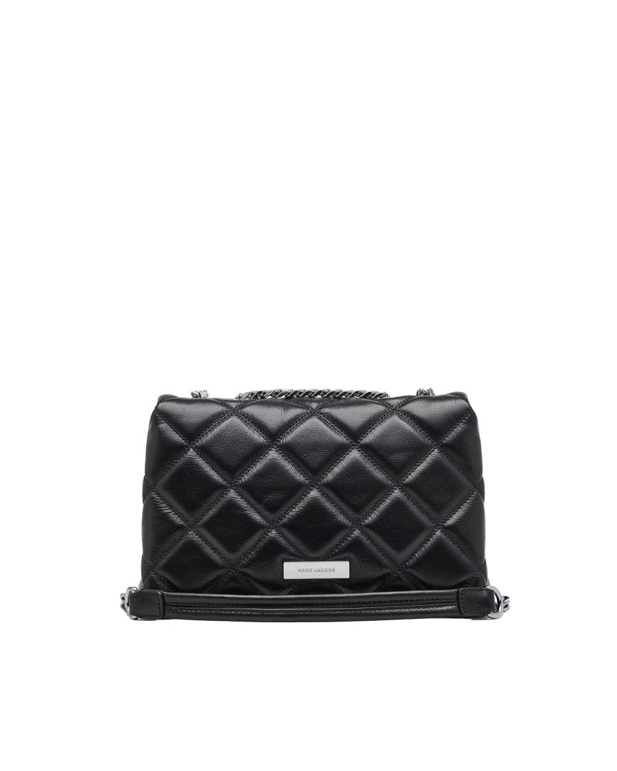 Marc Jacobs Black Slim Dual Chain Quilted Shoulder Bag