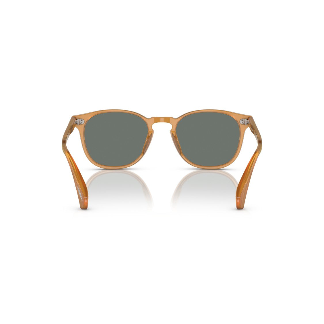 Oliver Peoples 0Ov5298su Translucent Amber Acetate Sunglasses With Metal Accents