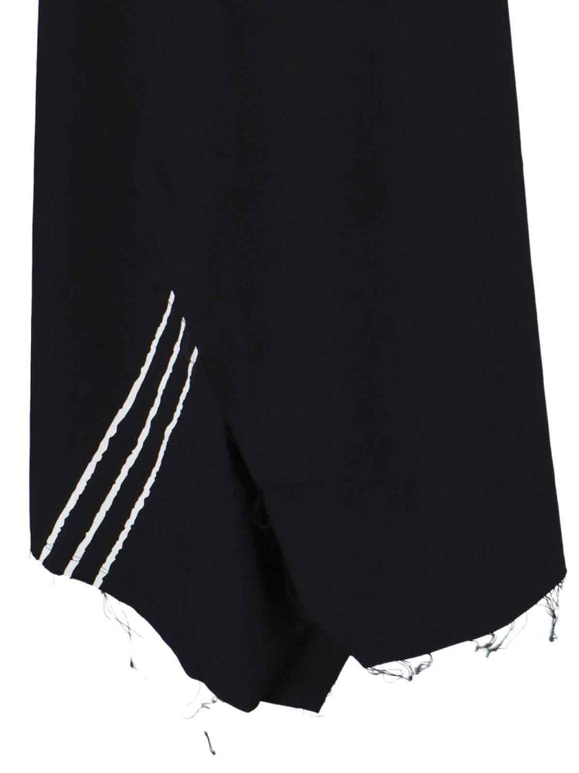 Y-3 Midi Skirt In Black Recycled Fabric, Medium Waist