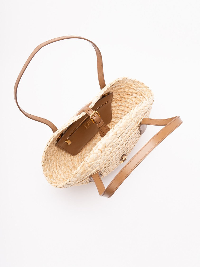Dolce & Gabbana Structured Handbag With Unique Textural Blend