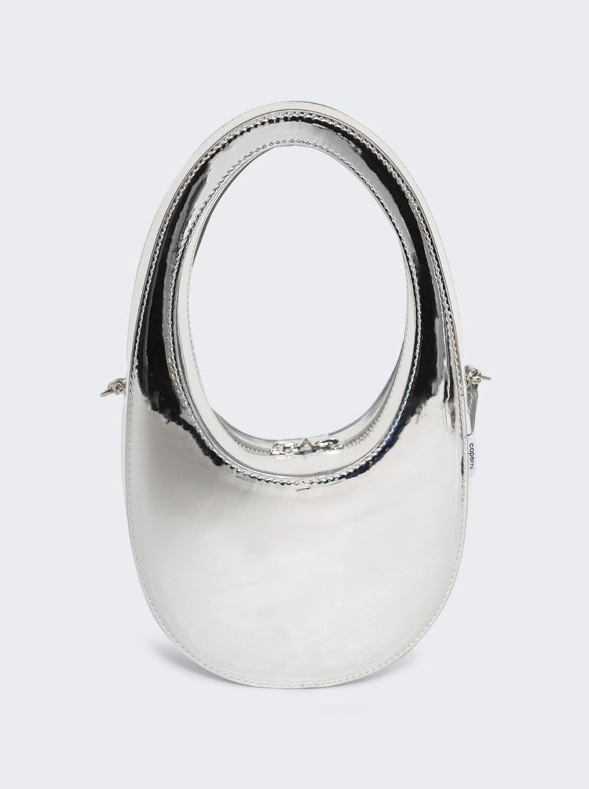 Coperni Mirrored Mini Swipe Bag Silver