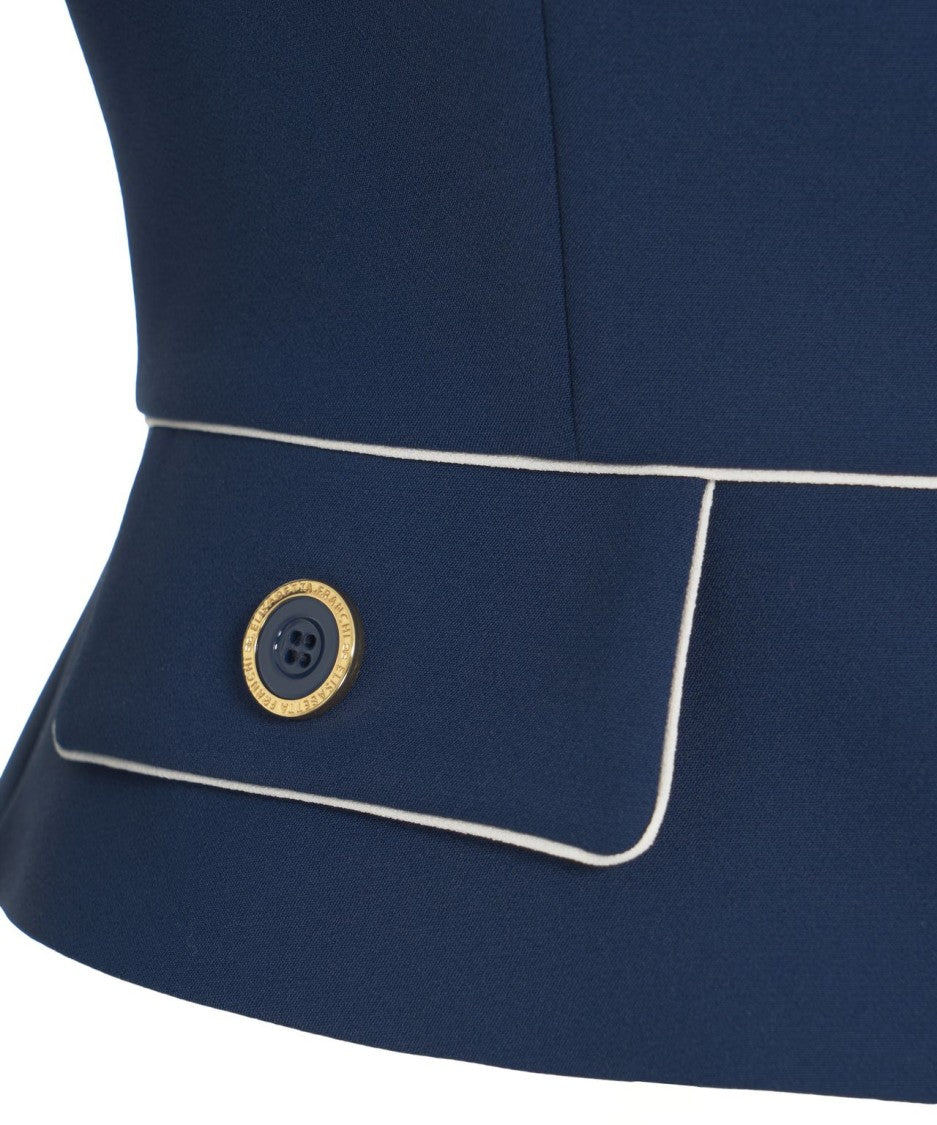 Elisabetta Franchi Crêpe Blazer With Foulard