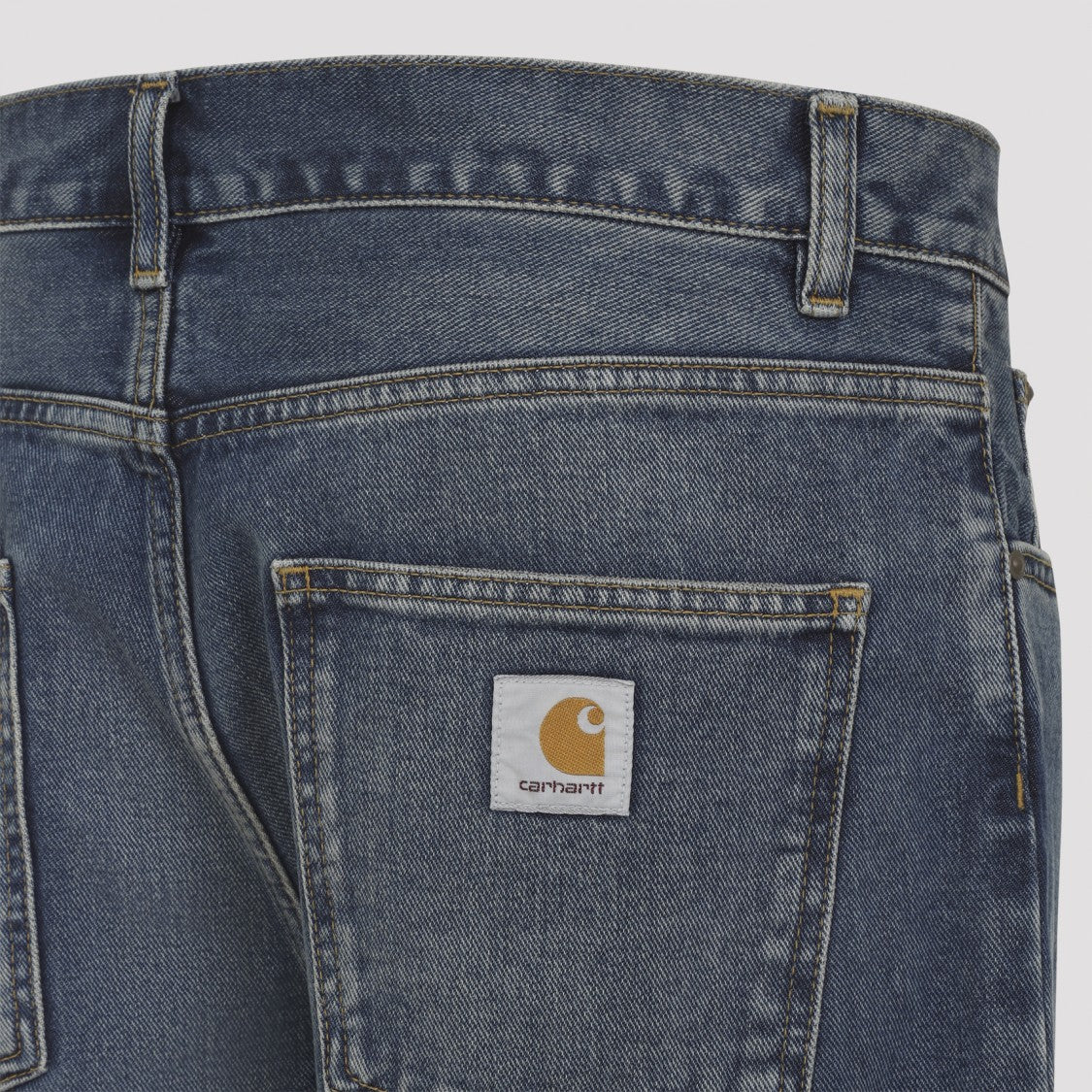 Carhartt Wip Newel Blue Cotton Jeans