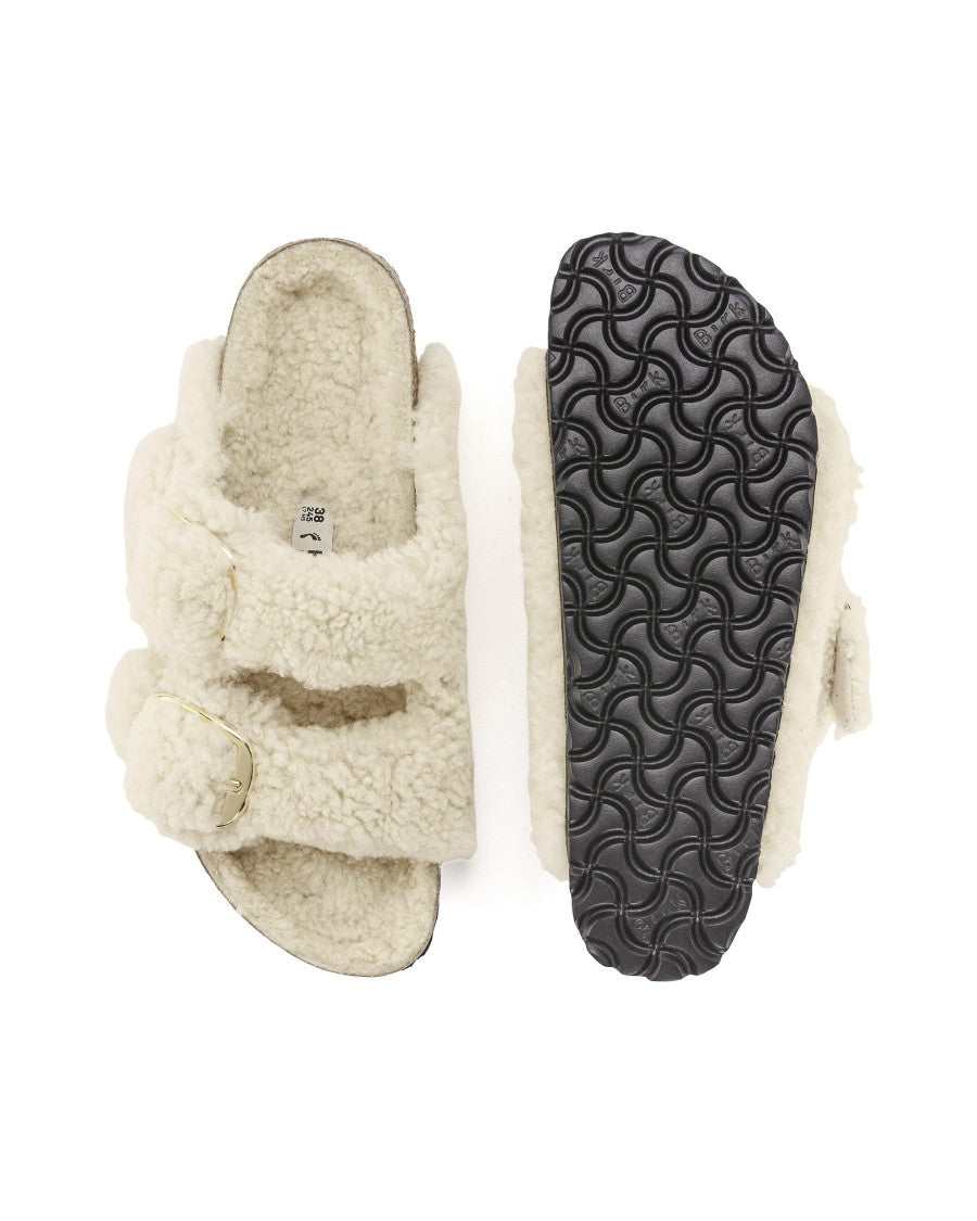 Birkenstock Arizona Big Buckle Sherling Slipper - Size S