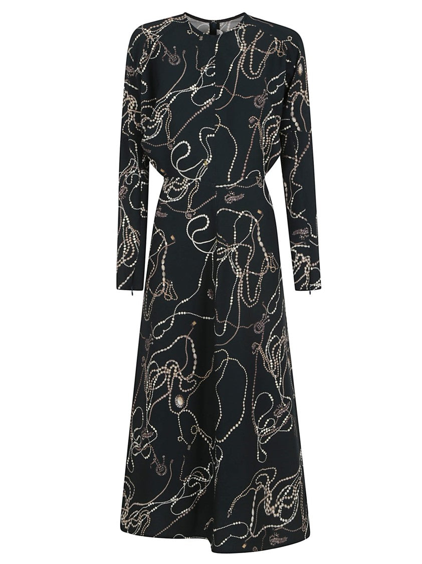 Victoria Beckham Long Sleeve Dolman Midi Dress