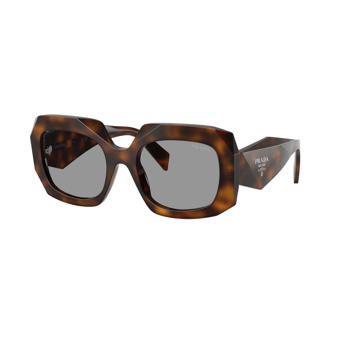 Prada 0Pr B23s Oversized Square Tortoiseshell Sunglasses