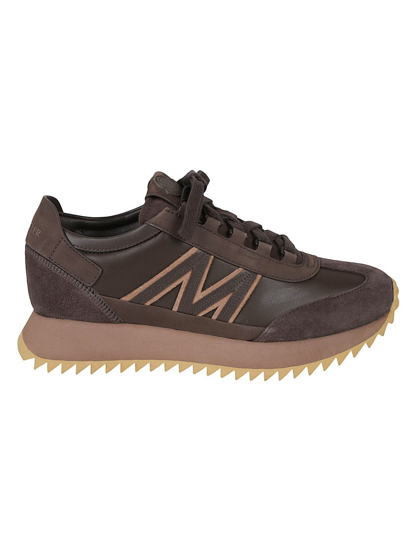 Moncler Low-Top Sneakers With Unique Logo Detail And Breathable Mesh Lining