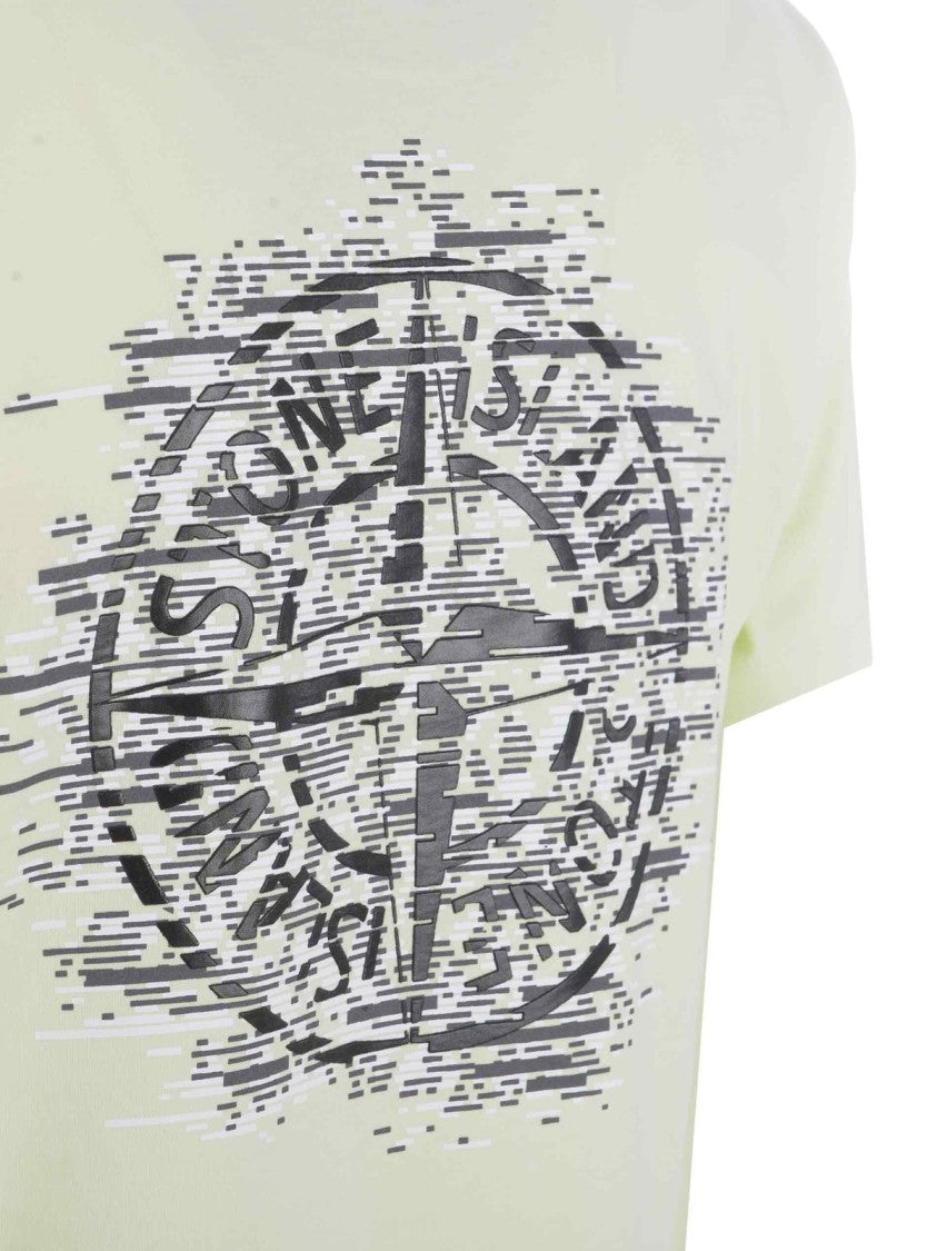 Stone Island Minimalist White Crew Neck T-Shirt