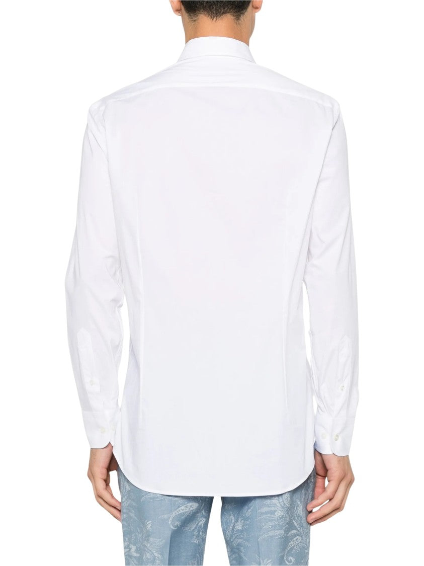 Etro Long-Sleeve Button-Up Shirt With Subtle Logo