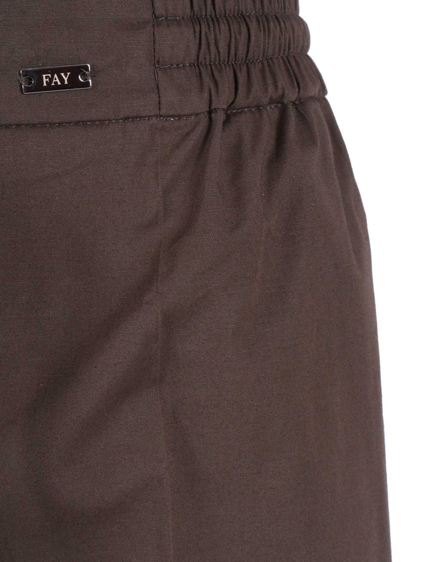 Fay Easy Pant Drawstring Straight-Leg Pants