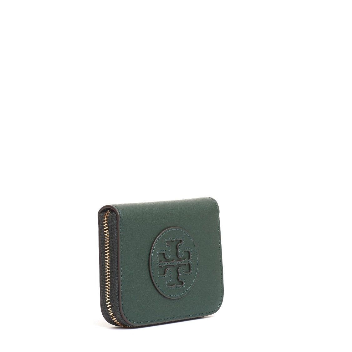 Tory Burch Small Zip Green Wallet