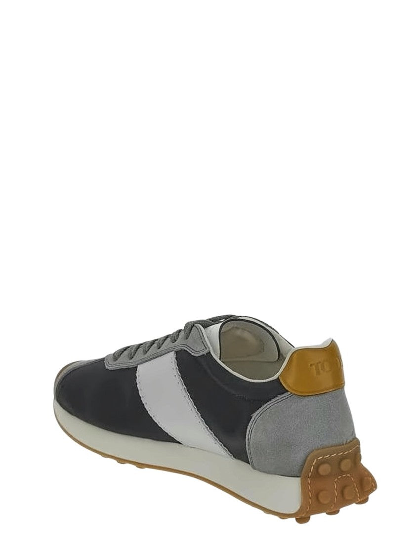Tod's Grey Fabric And Suede Sneakers