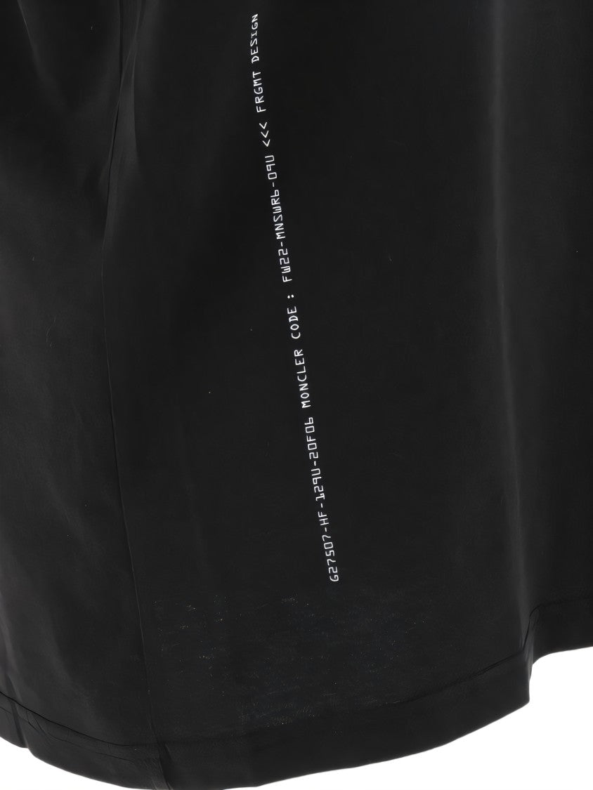 Moncler Relaxed Fit Black Graphic Print T-Shirt