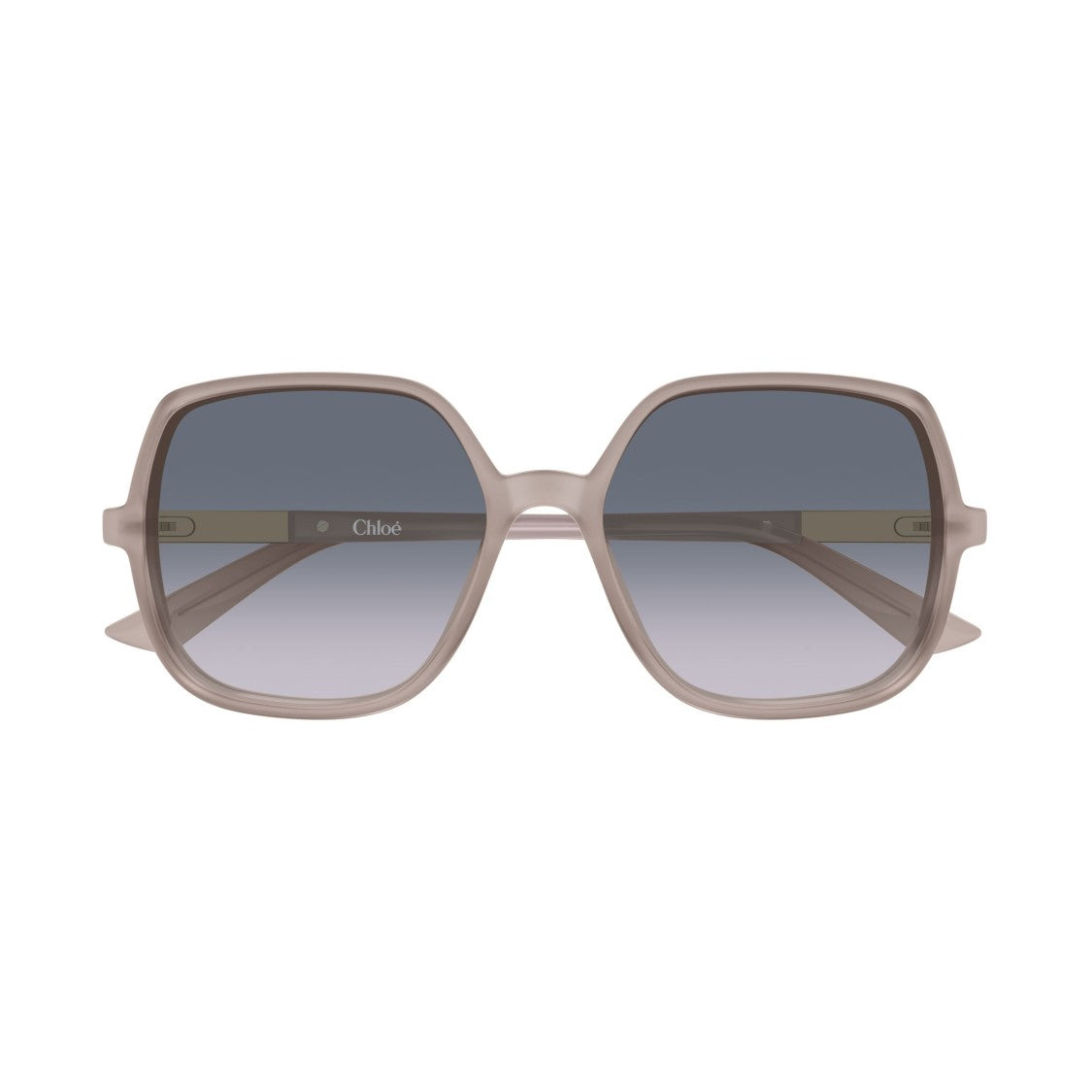 Chloé Oversized Square Sunglasses In Muted Beige