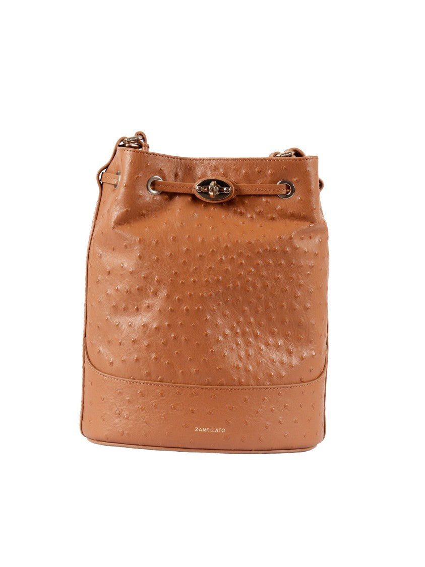 Zanellato Srl Green Corte Cactus Textured Bucket Bag