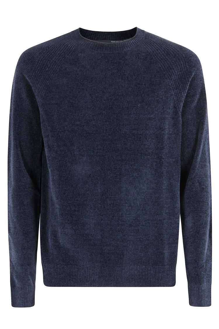 Rrd Velvet Round Neck Knit Sweater