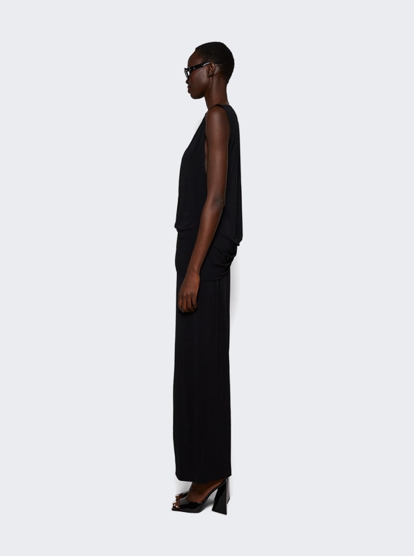 Jacquemus Peplo Long Dress Black