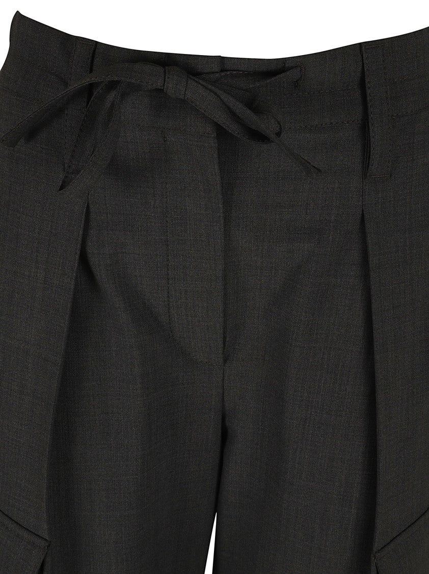 Brunello Cucinelli Tailored Grey Trousers With Cargo Pockets