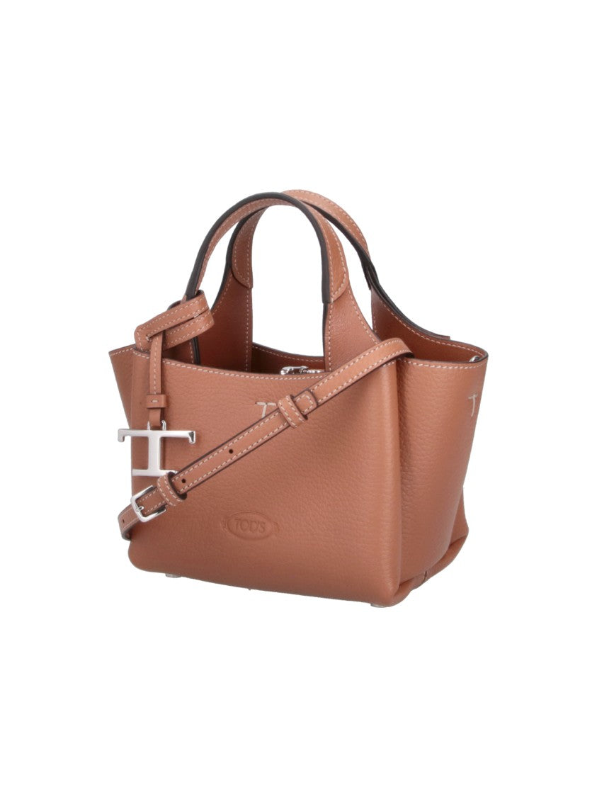 Tod's Brown Leather Mini Handbag