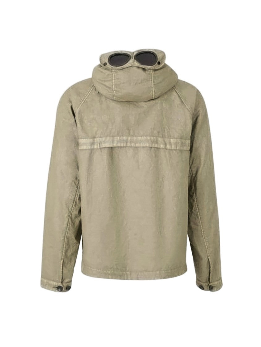 C.P. Company Hooded Linen Jacket With Textured Finish