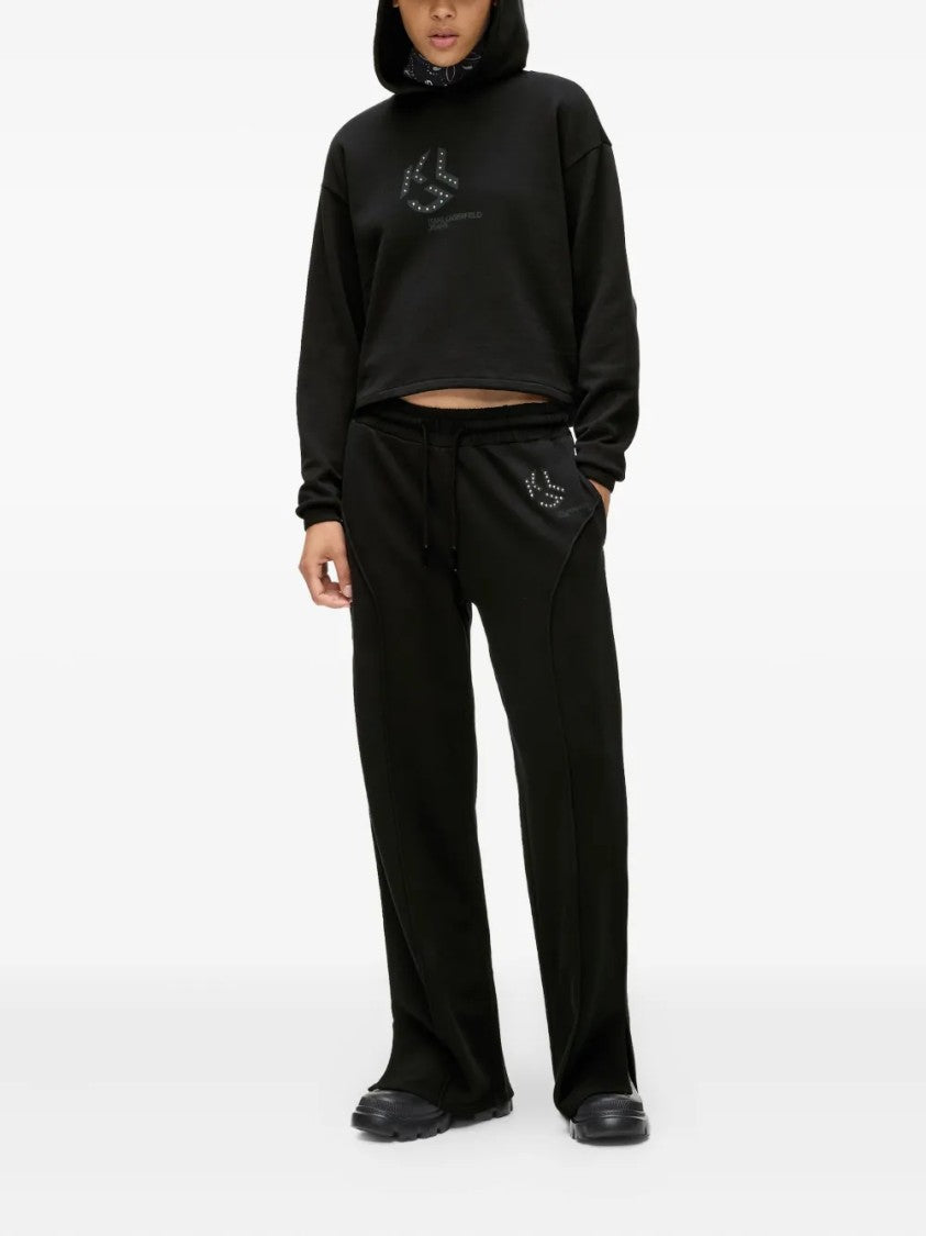 Karl Lagerfeld Classic Fit Ribbed Cuffs Hem Sweatshirt